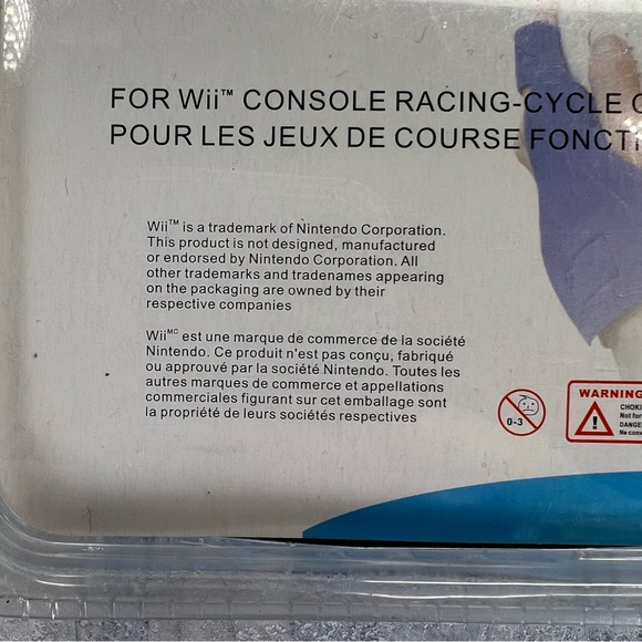 Racing Wheel With Gloves For Nintendo Wii Remote New C2 Tech - Picture 4 of 7